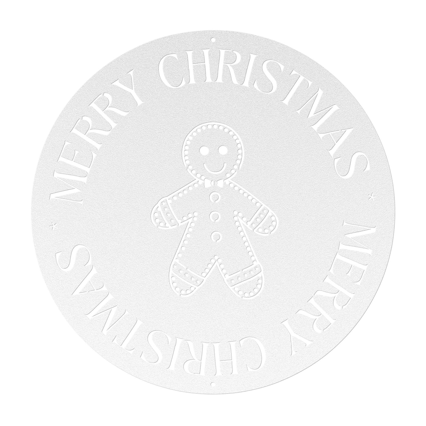 10094 - Gingerbread Merry Christmas Metal Sign