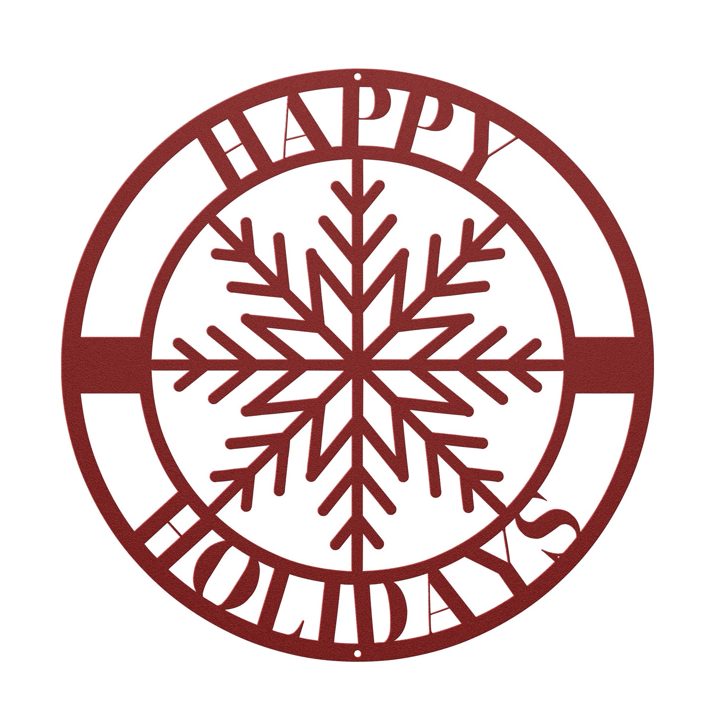10149 - * Happy Holidays Snowflake Circular Sign
