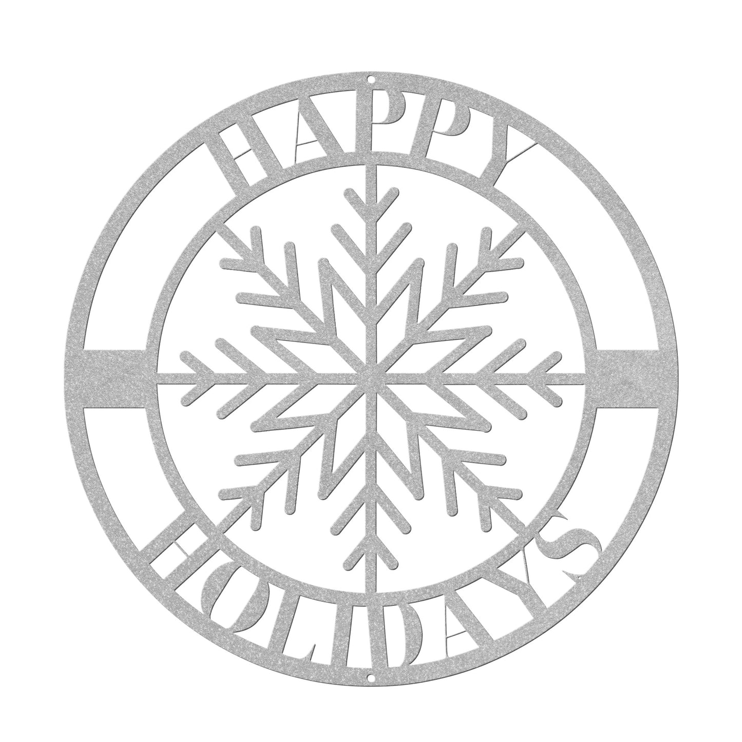 10149 - * Happy Holidays Snowflake Circular Sign