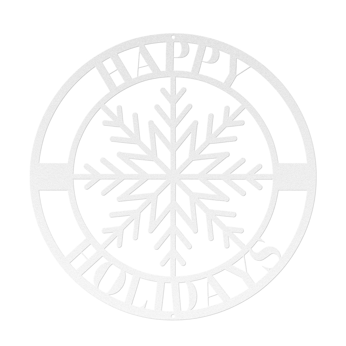 10149 - * Happy Holidays Snowflake Circular Sign
