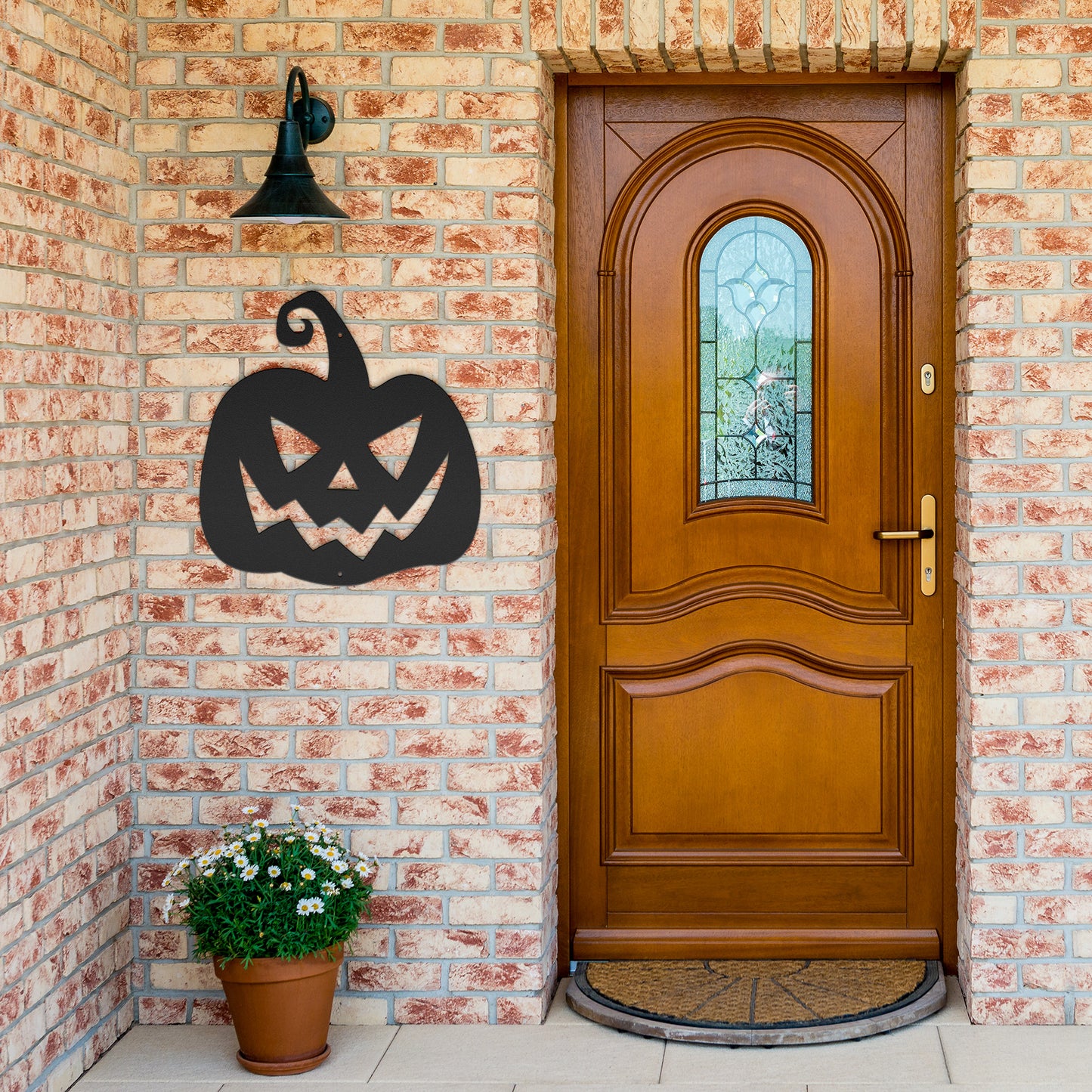 10147 - * Jack O Lantern Metal Wall Art