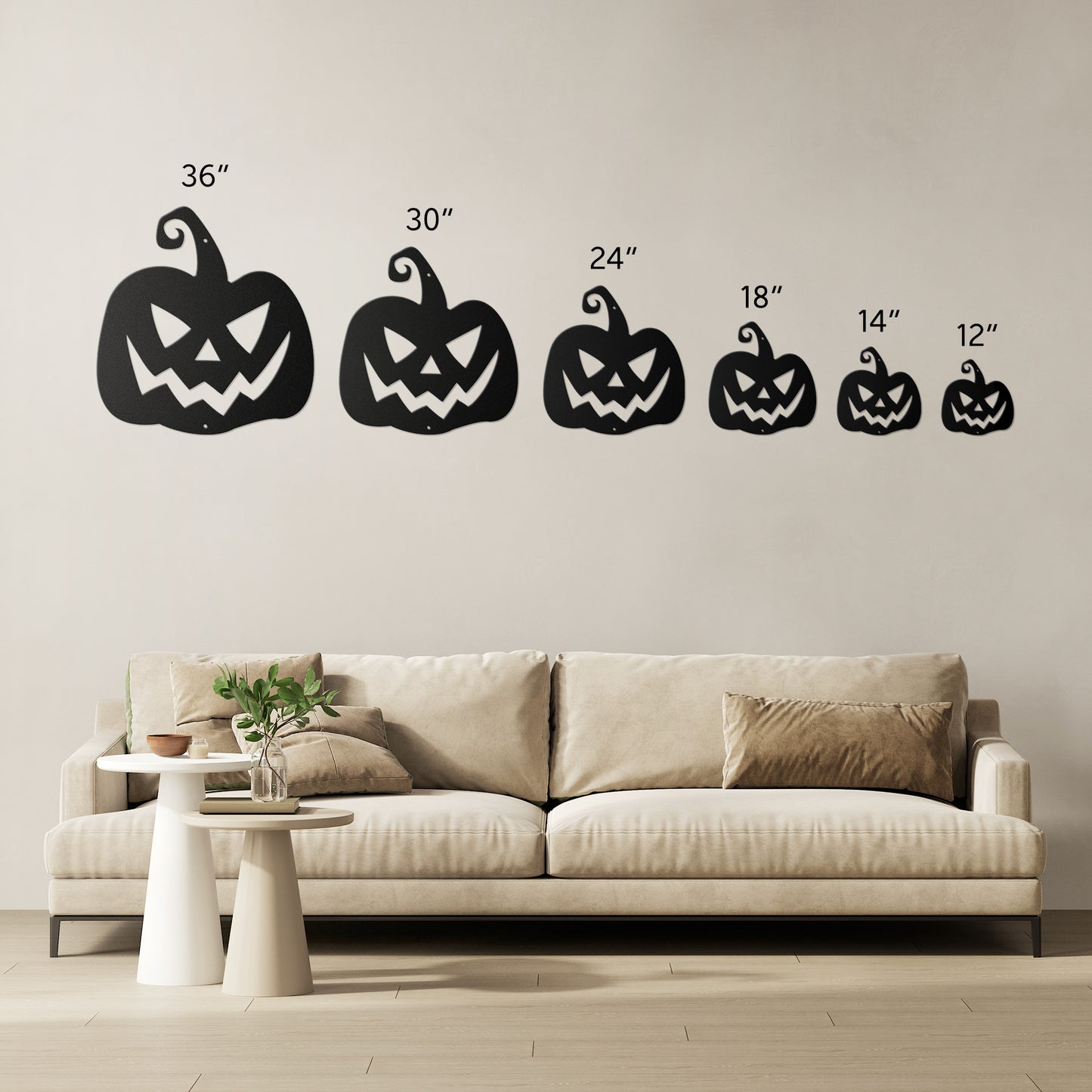 10147 - * Jack O Lantern Metal Wall Art