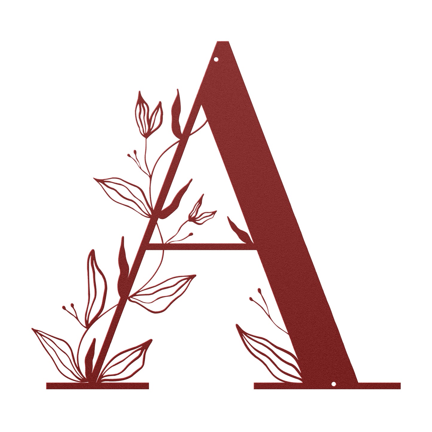 10007 - Elegant Leaf Family Monogram