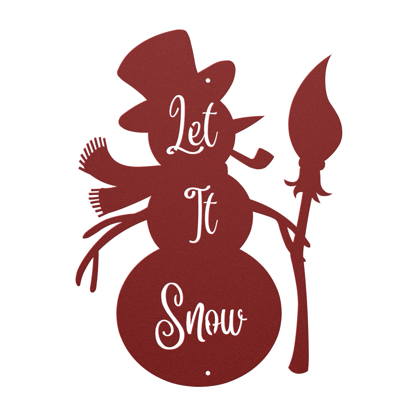10146 - * Let it Snow Snowman Metal Sign