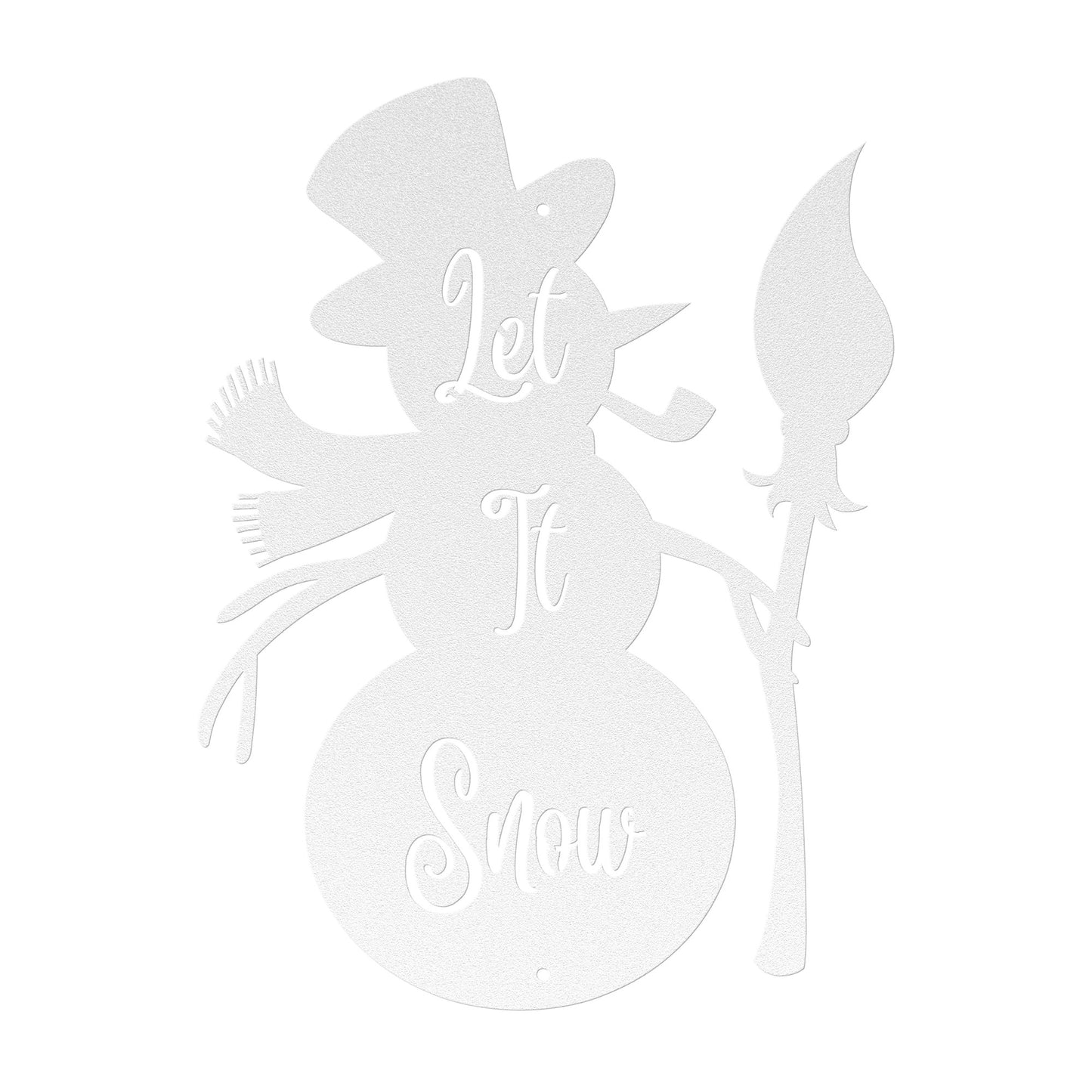 10146 - * Let it Snow Snowman Metal Sign