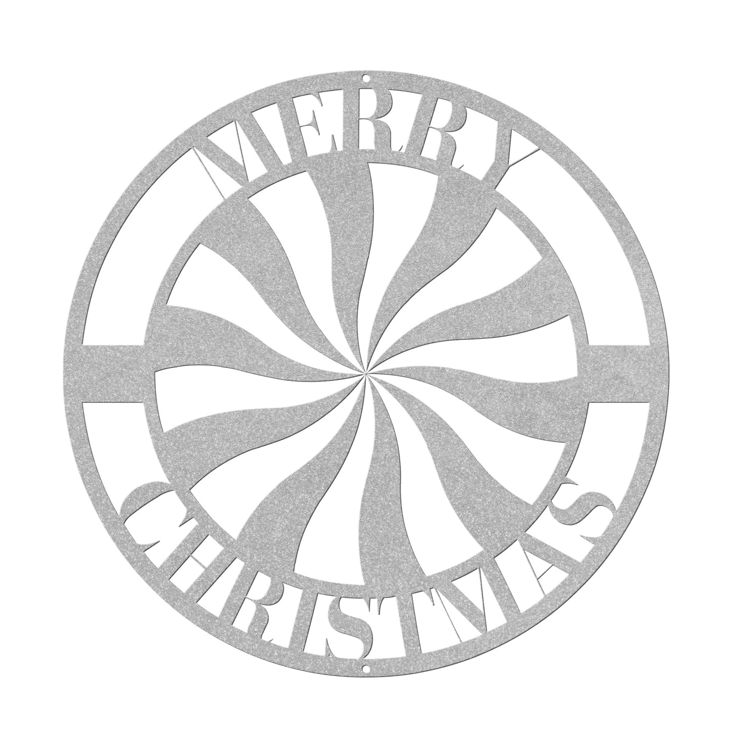 10139 - * Merry Christmas Peppermint Metal Sign