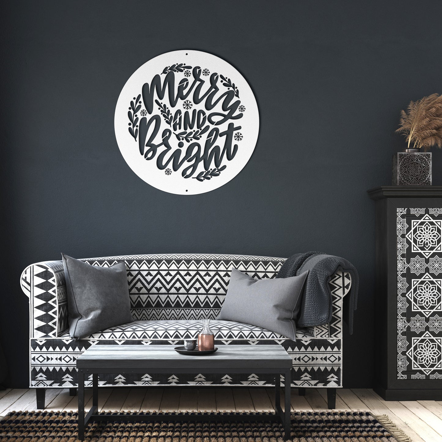 10145 - * Merry and Bright Christmas Wall Art