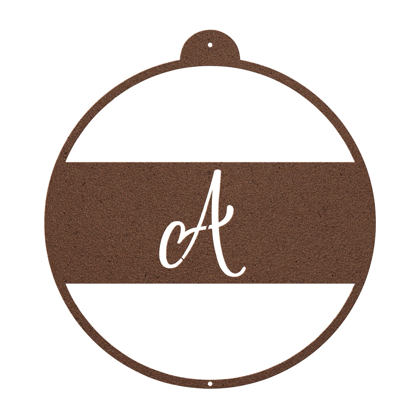 10117 - Christmas Monogram Cursive Ornament