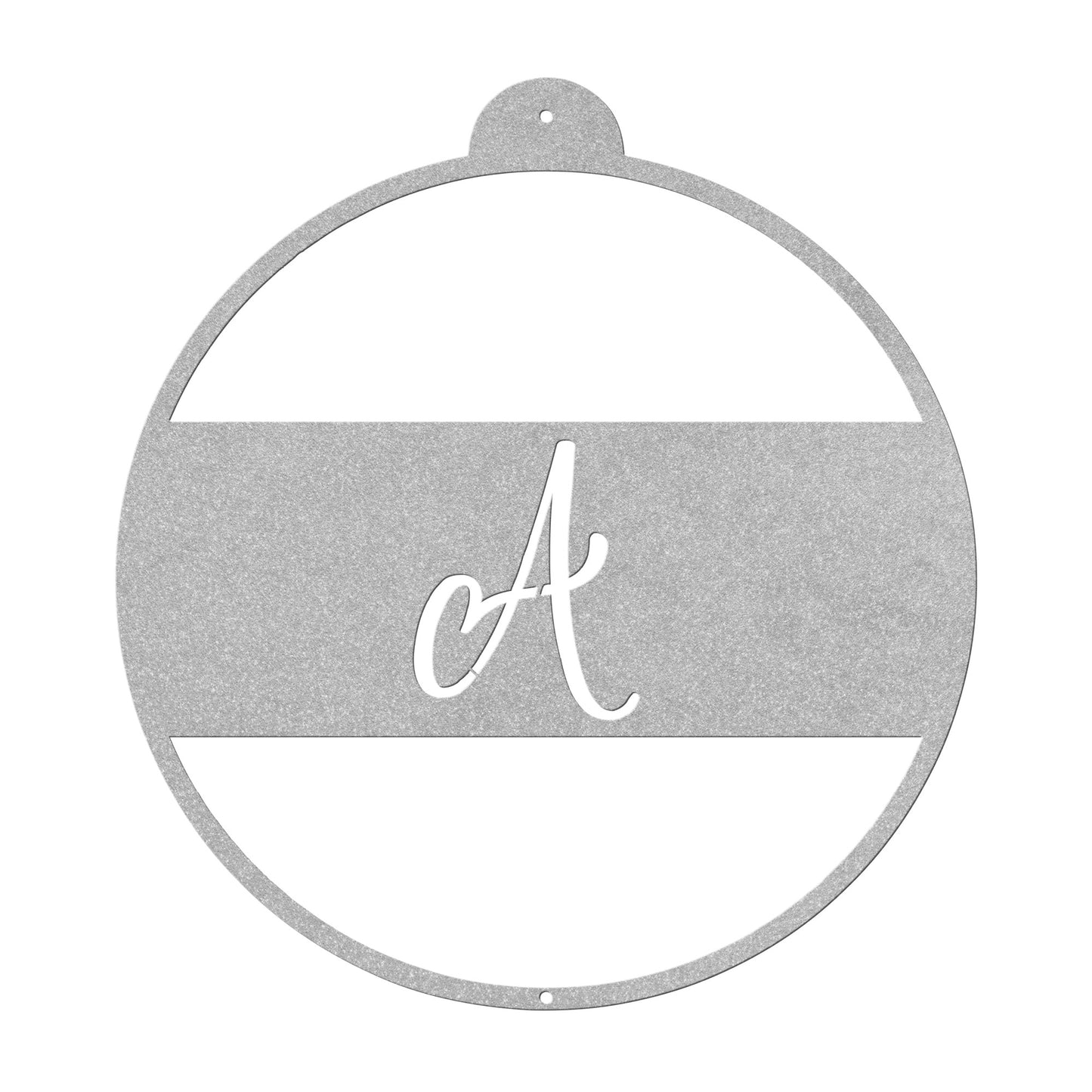 10117 - Christmas Monogram Cursive Ornament