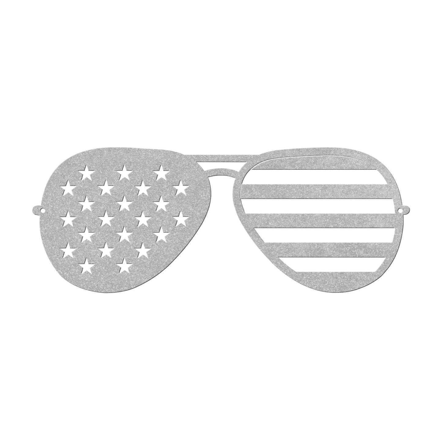 10083 - Patriotic American Flag Aviator Sunglasses Metal Decor