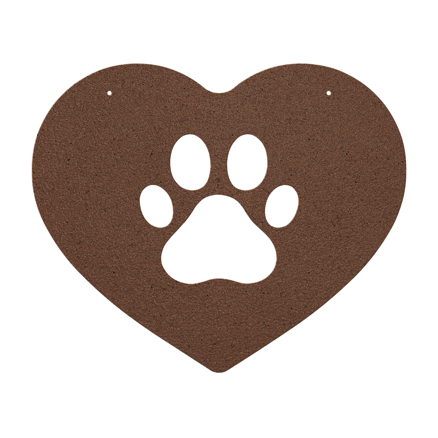 10082 - Paw Print Heart Metal Sign