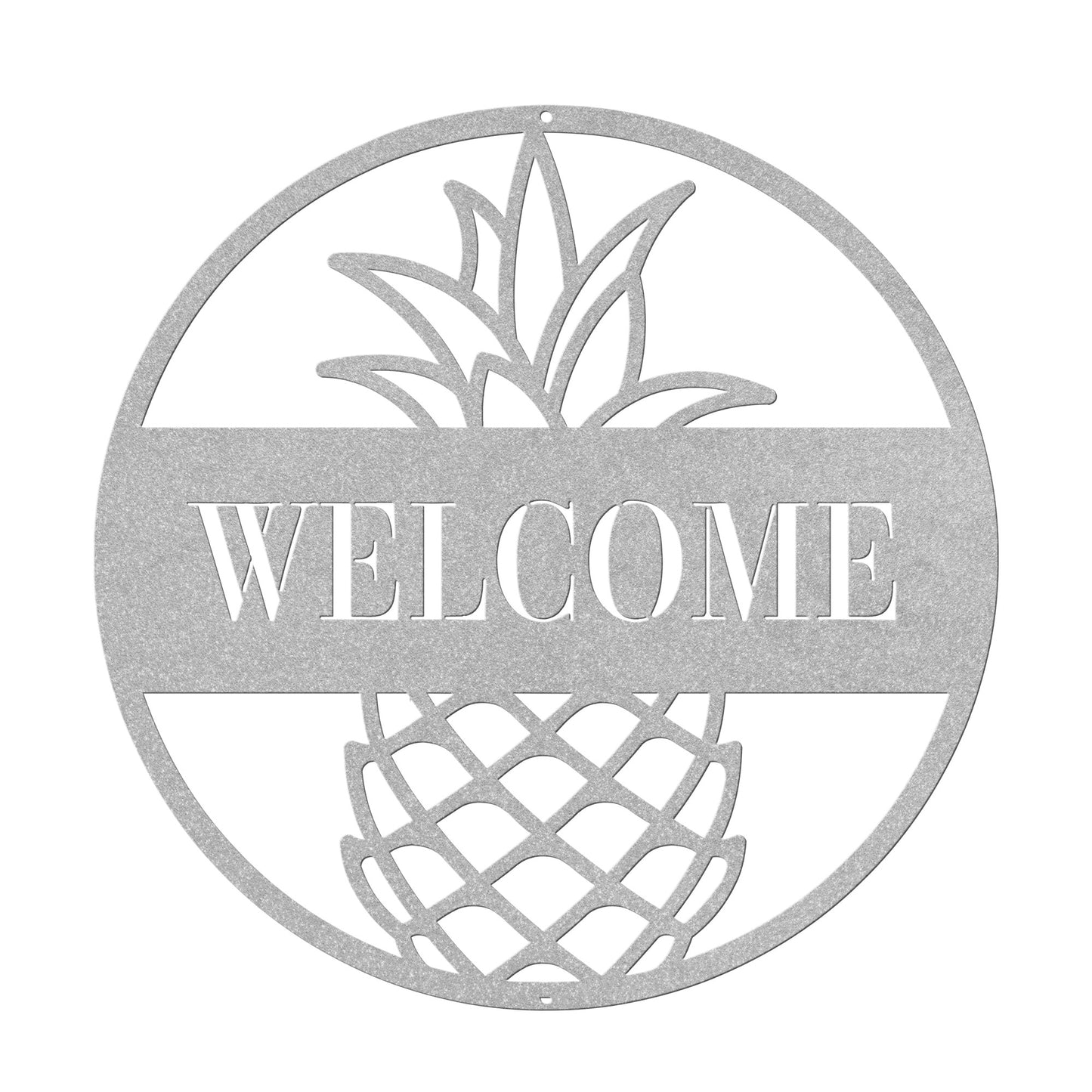 10080 - Pineapple Circular Welcome Sign