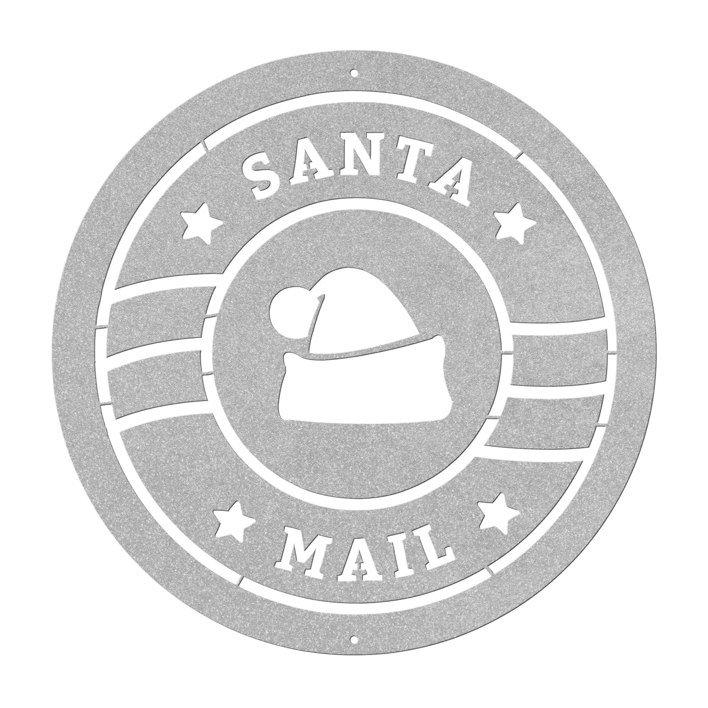 10064 - Santa Mail Circular Christmas Sign