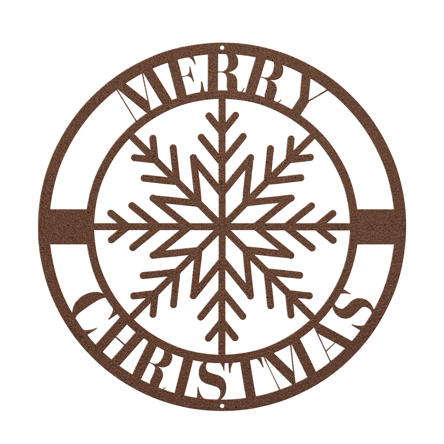 10060 - Snowflake Merry Christmas Metal Sign