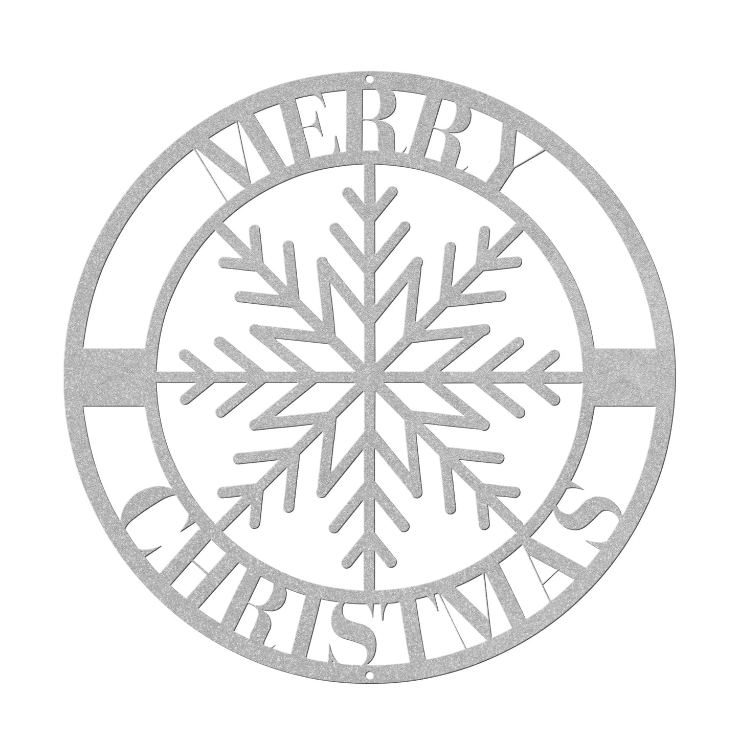 10060 - Snowflake Merry Christmas Metal Sign