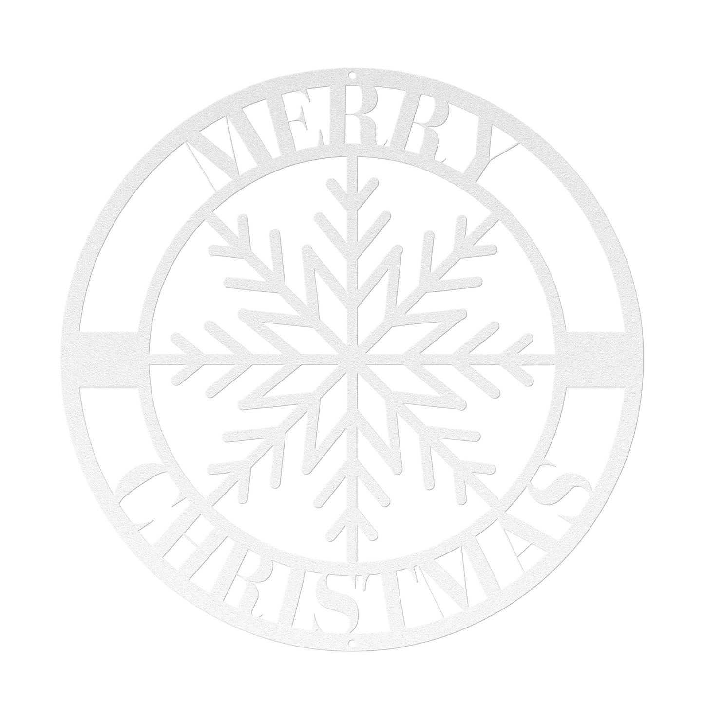 10060 - Snowflake Merry Christmas Metal Sign