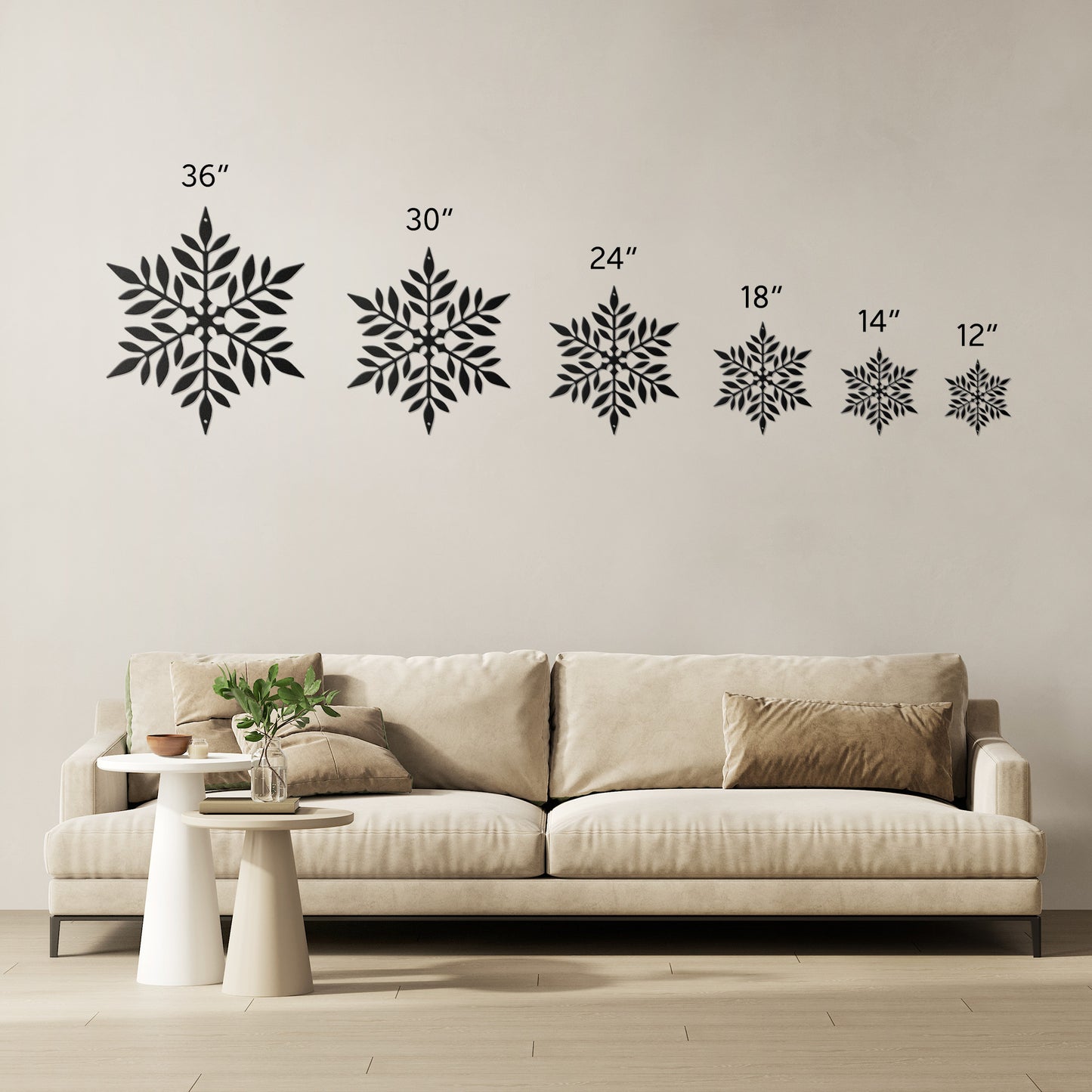 10059 - Snowflake Metal Wall Art