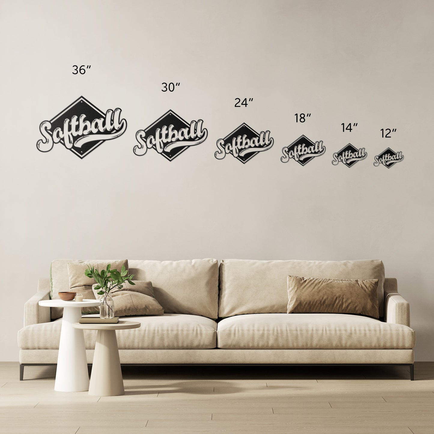 10058 - Softball Sport Metal Sign