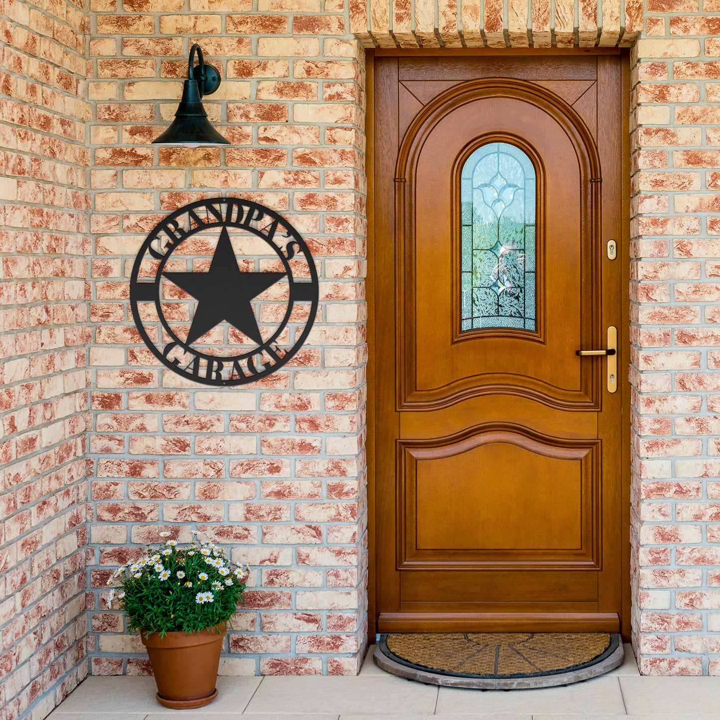 10002 - Star Personalized Name Garage Metal Sign
