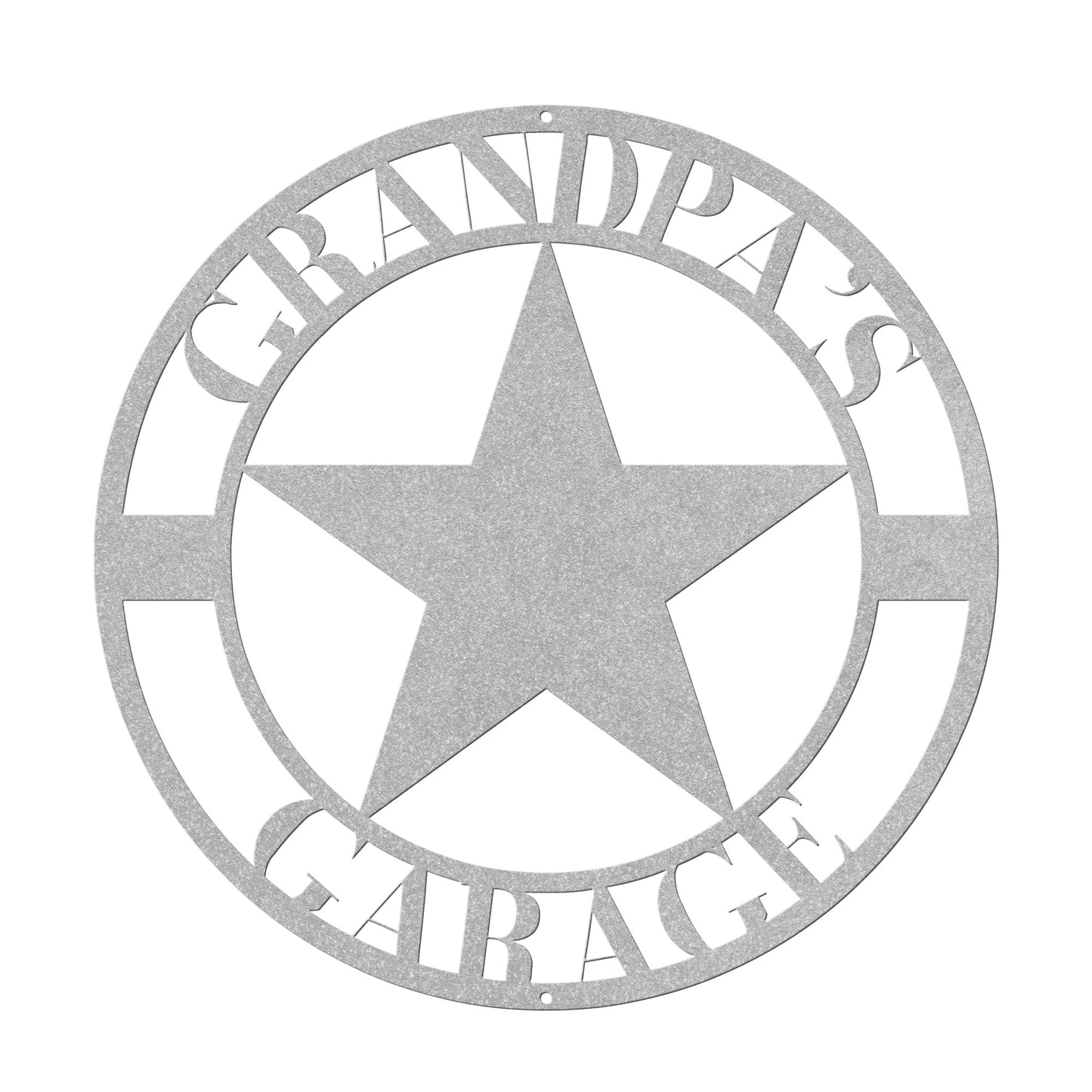 10002 - Star Personalized Name Garage Metal Sign