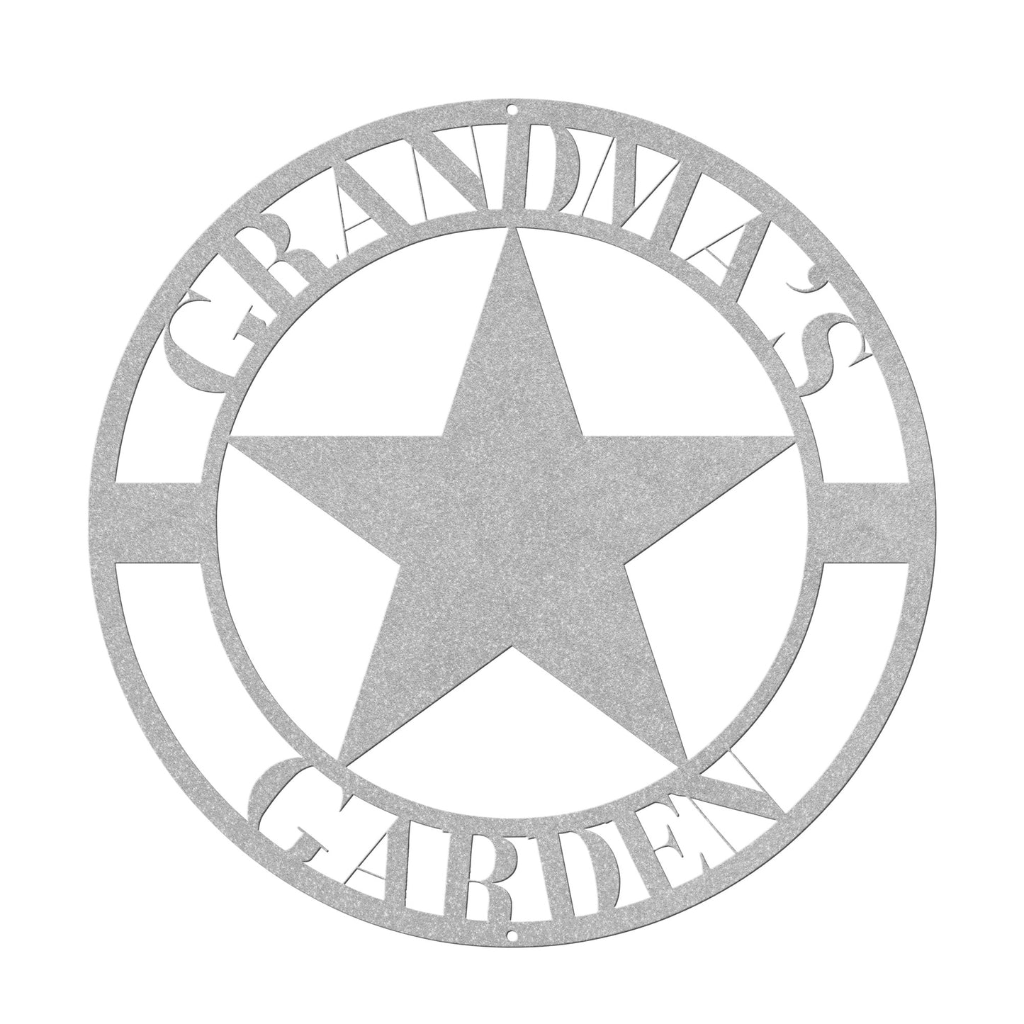 10001 - Star Personalized Name Garden Metal Sign