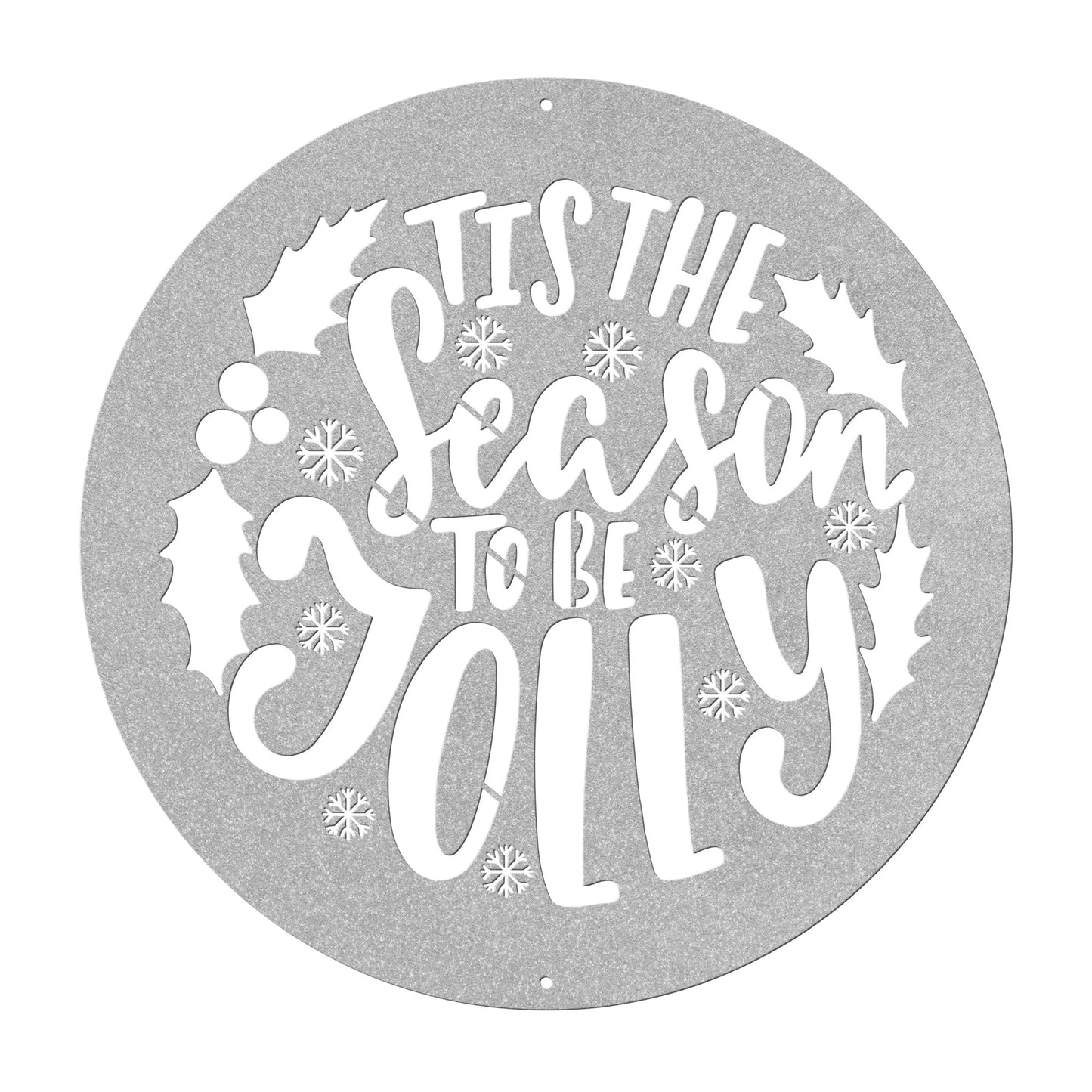 10055 - Tis the Season to be Jolly Metal Sign