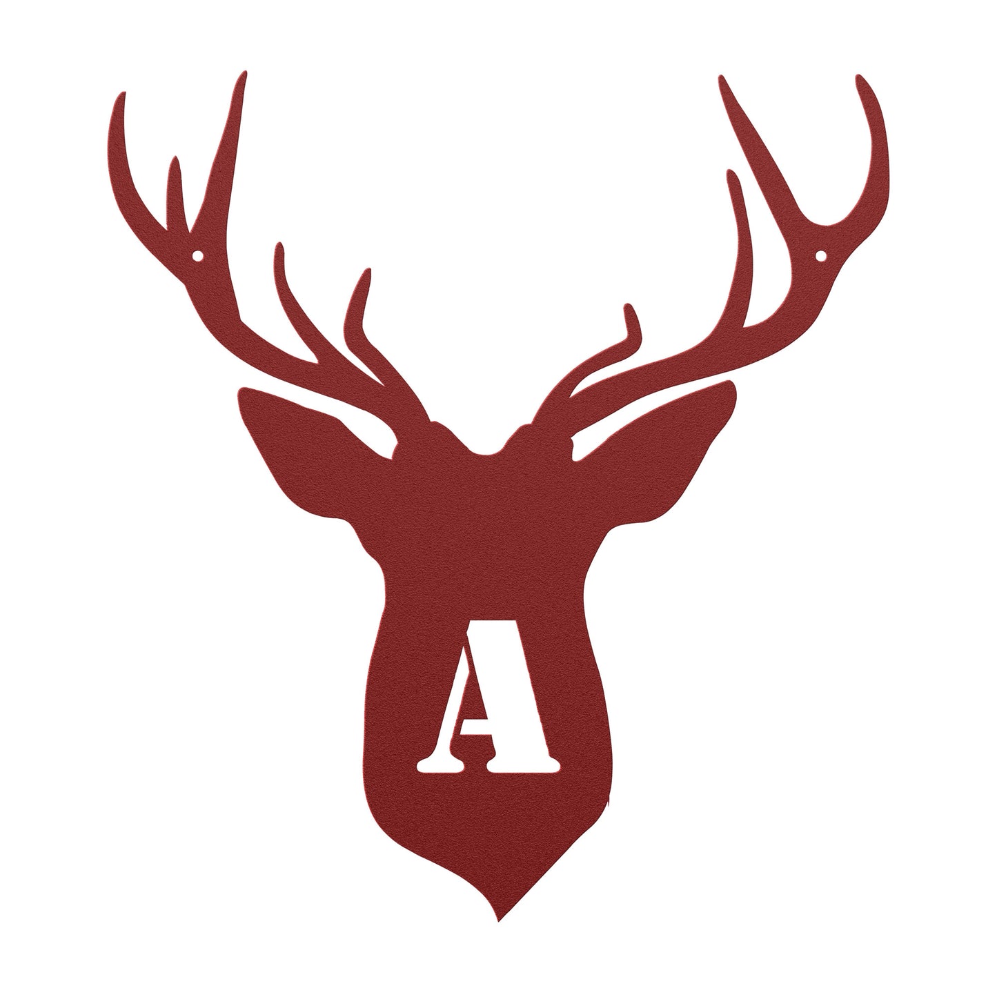 10070 - Rustic Family Buck Head Antler Monogram