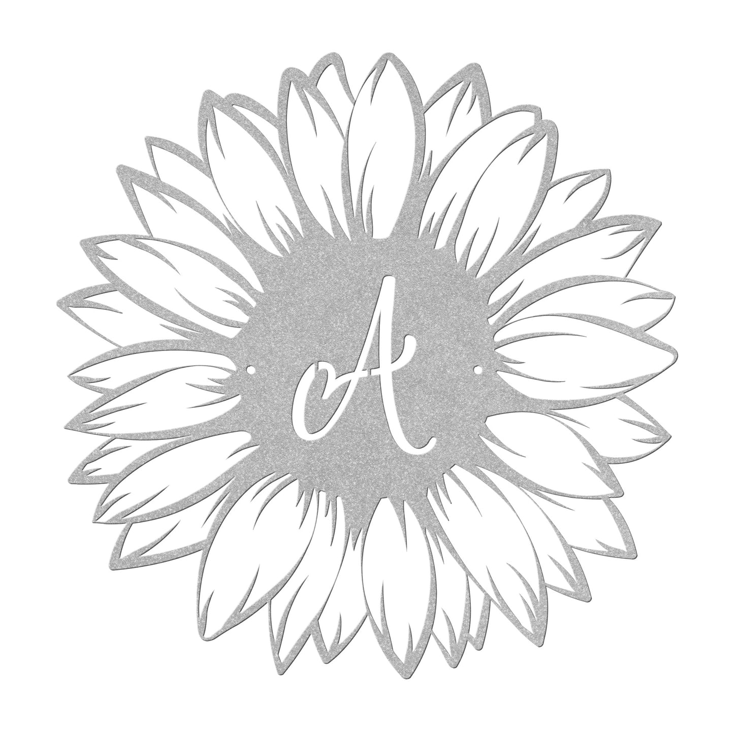 10017 - Sunflower Family Cursive Monogram Sign