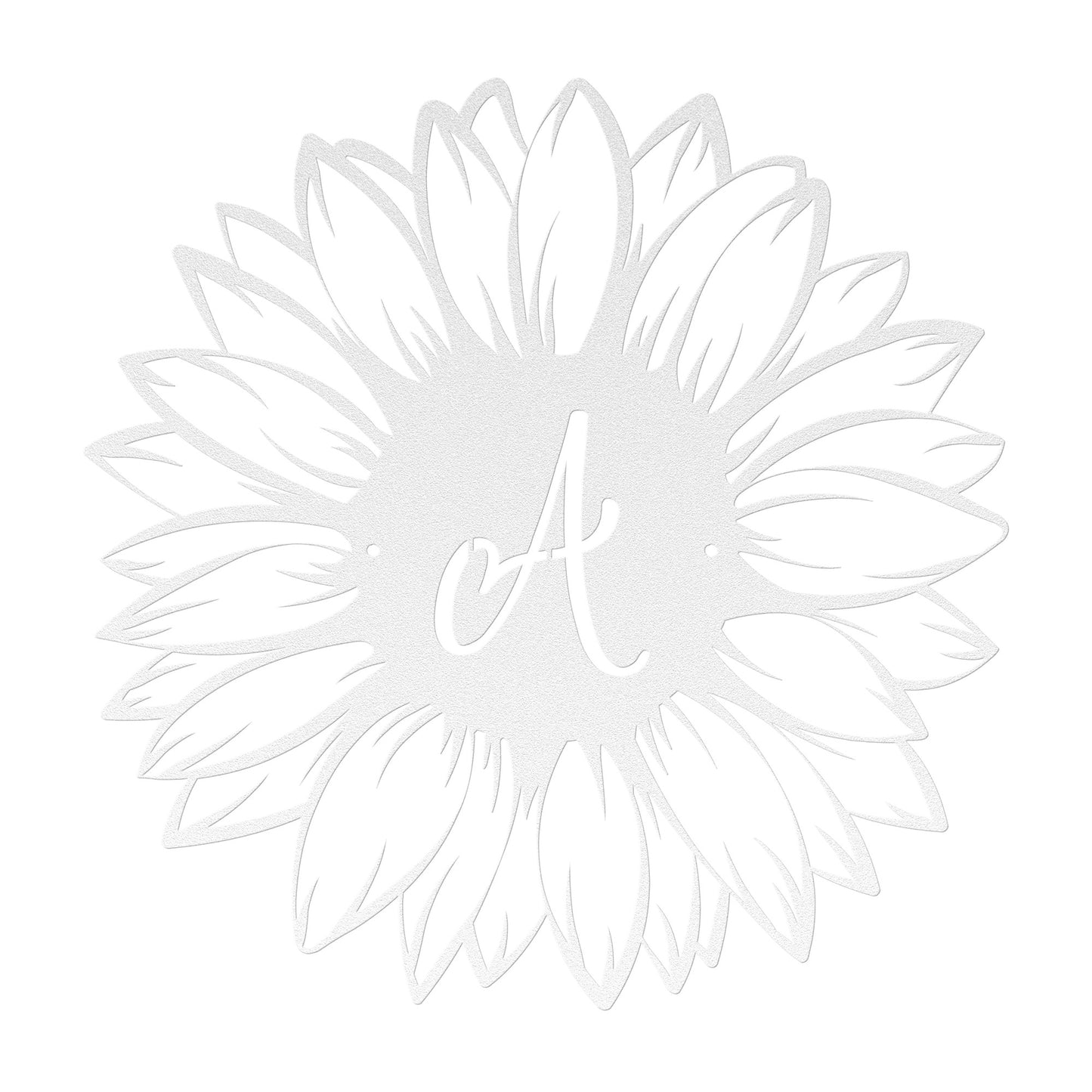 10017 - Sunflower Family Cursive Monogram Sign