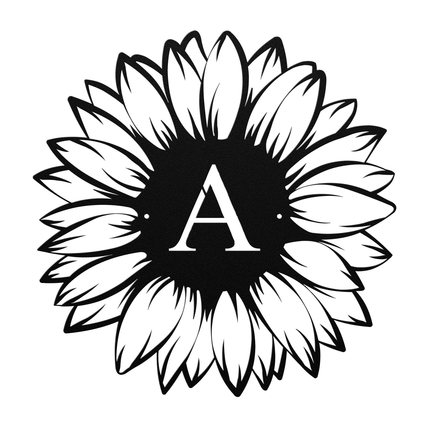 10016 - Sunflower Family Monogram Sign