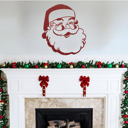 10018 - Jolly Santa Christmas Metal Decor Sign