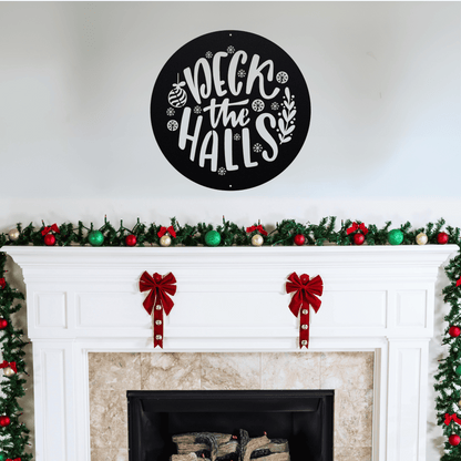 10121 - Christmas Deck the Halls Circular Sign