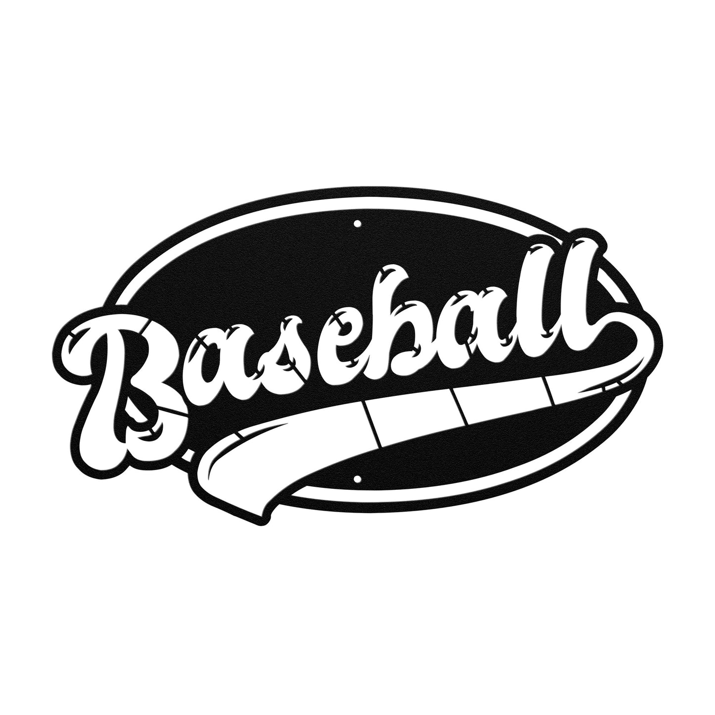 10189 - * Baseball Oval Sports Metal Sign