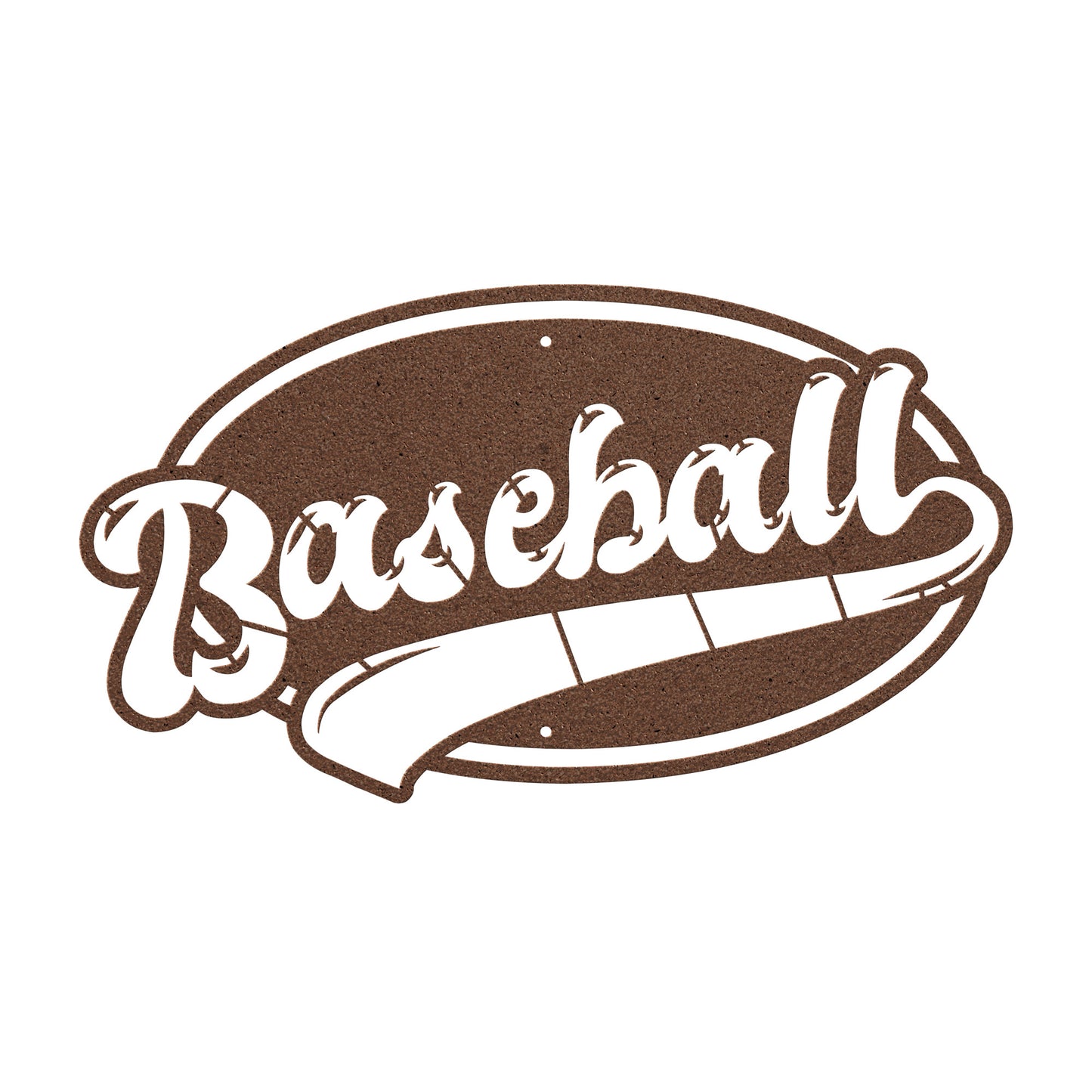 10189 - * Baseball Oval Sports Metal Sign