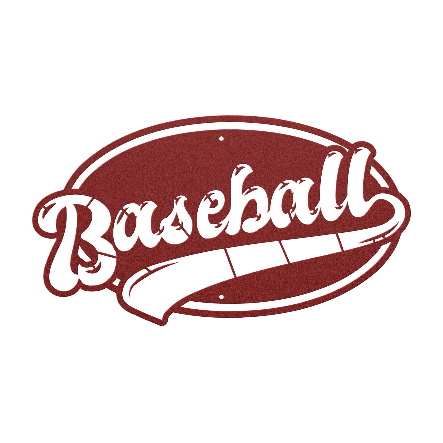 10189 - * Baseball Oval Sports Metal Sign