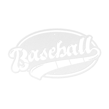 10189 - * Baseball Oval Sports Metal Sign