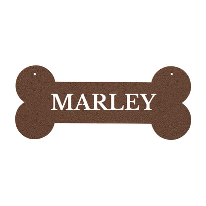 10188 - * Bone Customizable Name Metal Sign