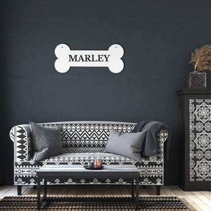 10188 - * Bone Customizable Name Metal Sign