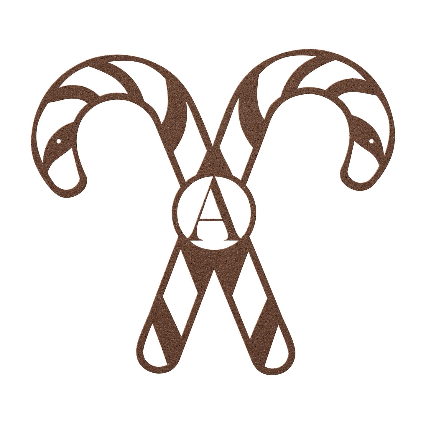 10187 - * Candy Cane Monogram Christmas Sign