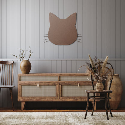 10186 - * Cat Face Silhouette Metal Sign