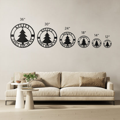 10185 - * Christmas Tree Custom Address Circular Sign