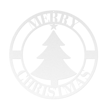 10183 - * Christmas Tree Merry Christmas Circular Sign