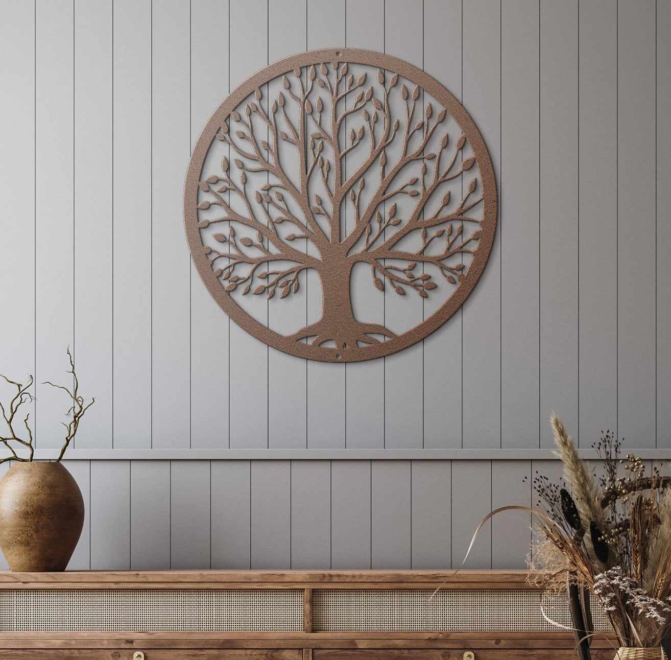 10111 - Circular Tree Metal Sign