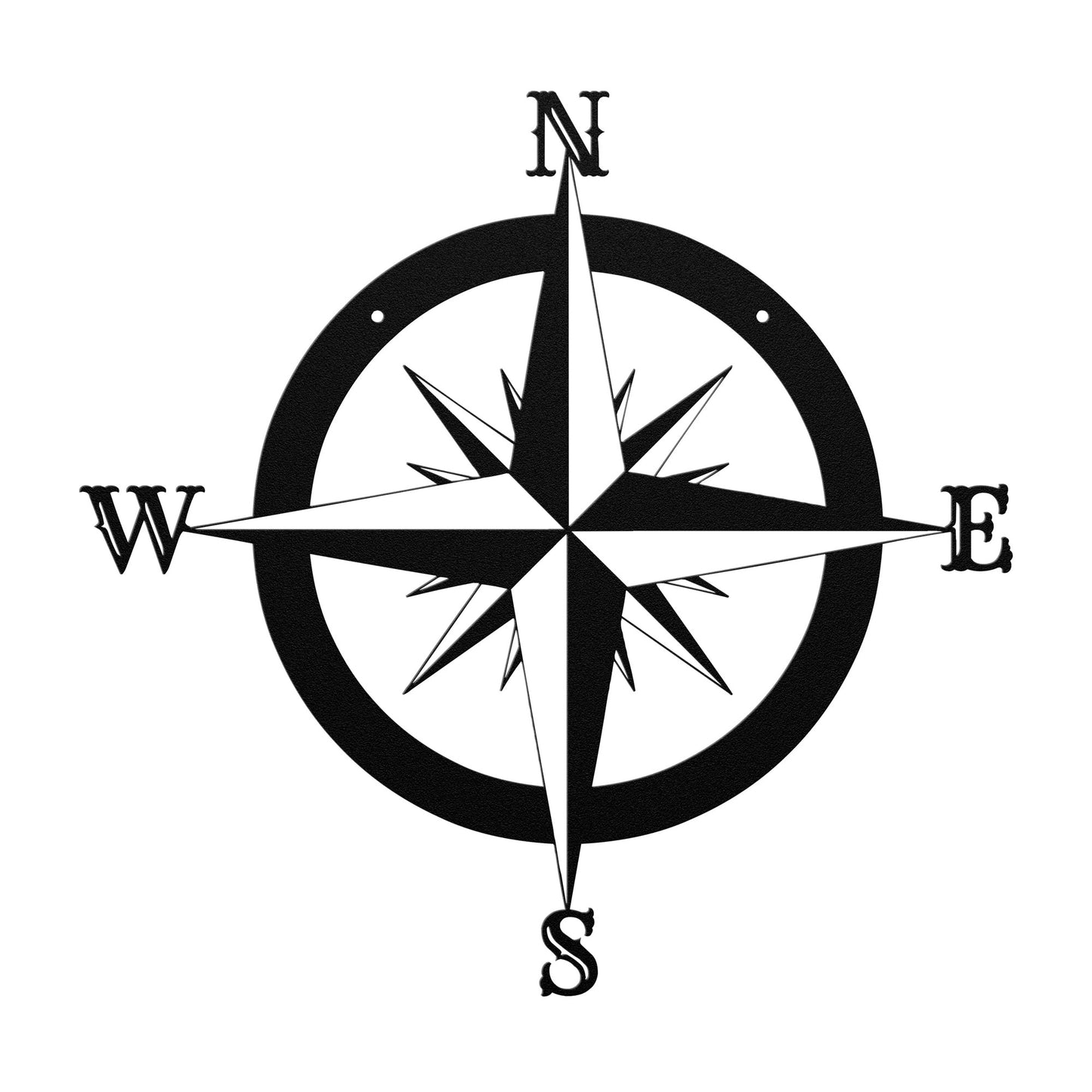 10110 - Compass Circular Metal Sign