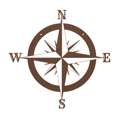 10110 - Compass Circular Metal Sign