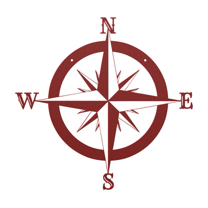10110 - Compass Circular Metal Sign