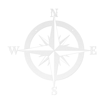 10110 - Compass Circular Metal Sign