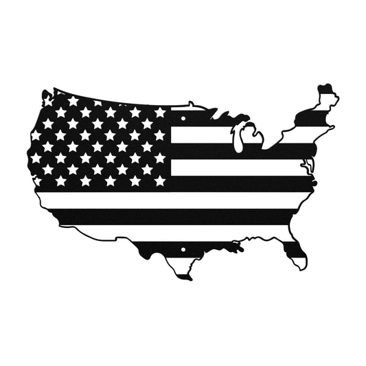 10109 - Continental US Flag Map