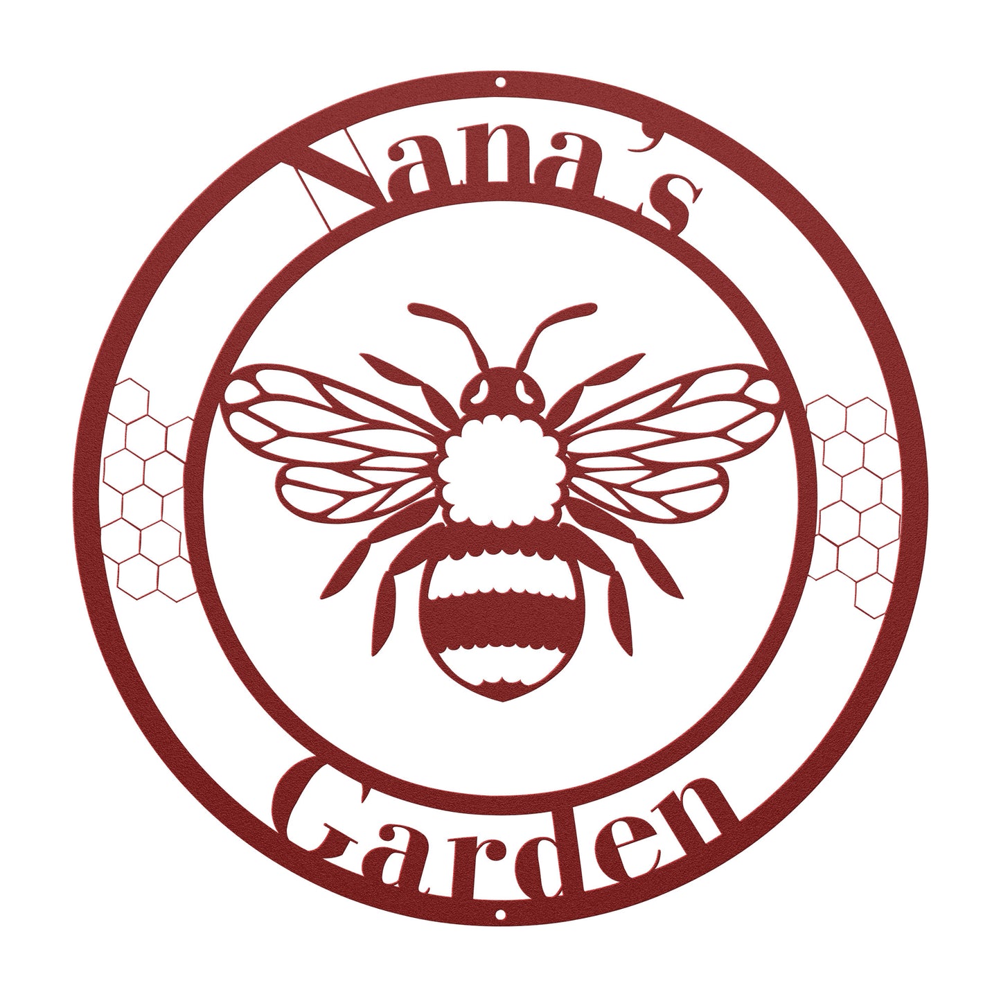 10129 - Bee Custom Garden Metal Sign
