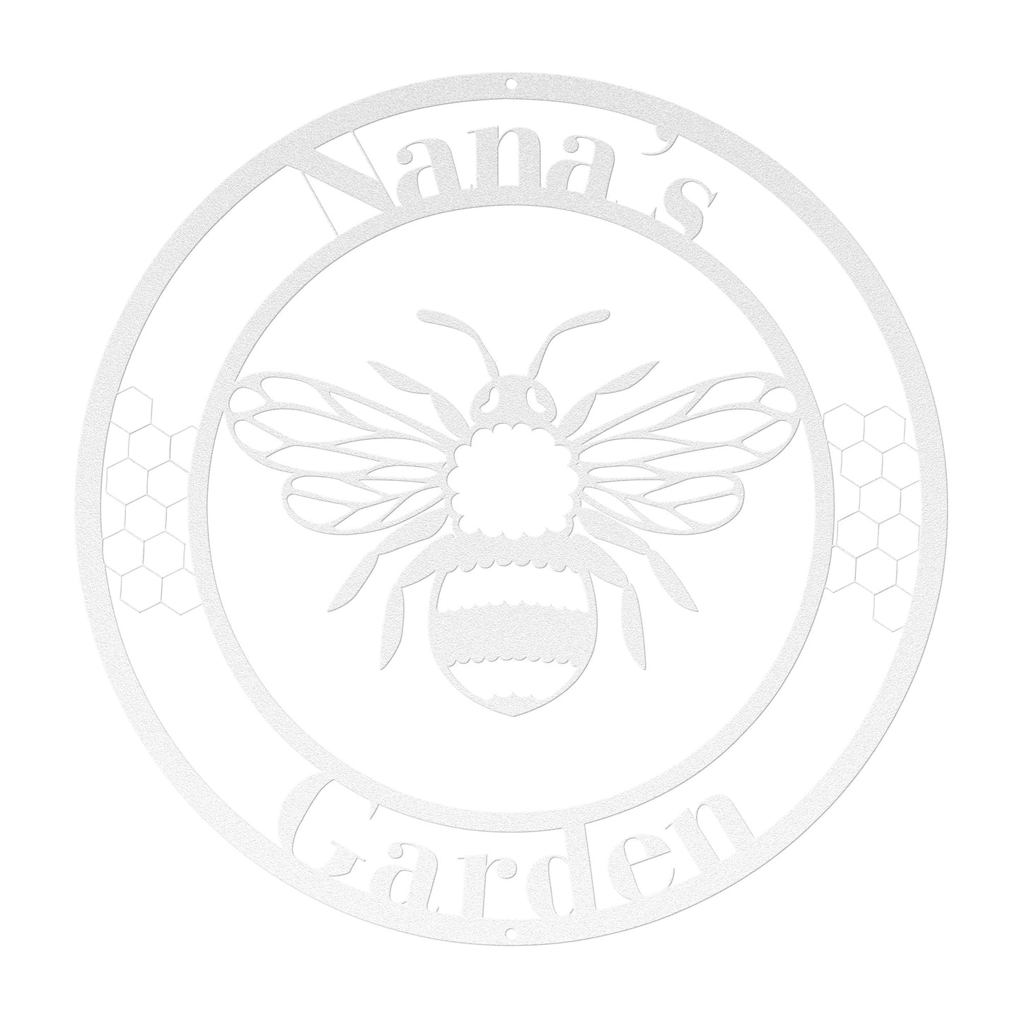 10129 - Bee Custom Garden Metal Sign